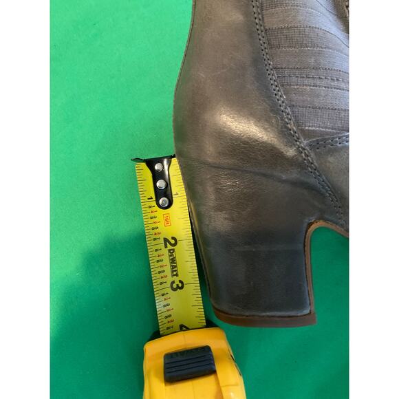 Kork-Ease Women's Gray Leather Shirome Platform Bootie Size 8M Boho - Picture 11 of 15